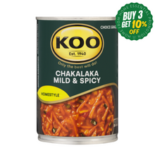 Load image into Gallery viewer, KOO Chakalaka Mild &amp; Spicy 410g - The Savanna