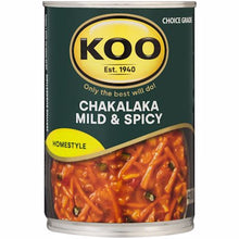 Load image into Gallery viewer, KOO Chakalaka Mild &amp; Spicy 410g - The Savanna
