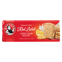 Load image into Gallery viewer, Bakers Red Label Lemon Creams 200g