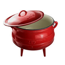 Load image into Gallery viewer, LKs Potjie Pot (red) Size 3 Legged