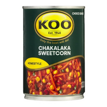 Load image into Gallery viewer, Koo Chakalaka With Sweetcorn 410g - The Savanna