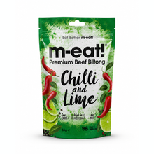 Load image into Gallery viewer, m-eat! Beef Biltong Chilli and Lime