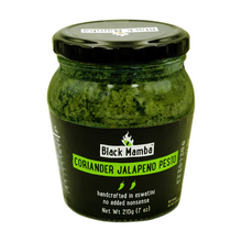 Load image into Gallery viewer, Black Mamba Coriander &amp; Jalapeno Pesto 210g - The Savanna