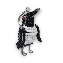 Load image into Gallery viewer, Beaded Keyring Penguin