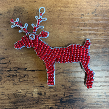 Load image into Gallery viewer, Beaded Christmas Ornament - Reindeer - The Savanna