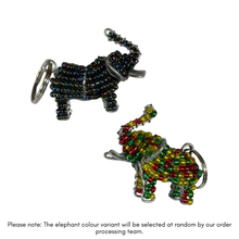 Load image into Gallery viewer, Beaded Keyring - Elephant