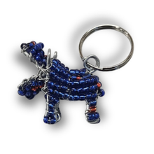 Load image into Gallery viewer, Beaded Keyring - Hippo