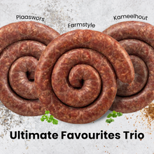 Load image into Gallery viewer, Ultimate Favourites Boerewors Trio - The Savanna