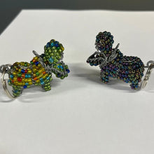 Load image into Gallery viewer, Beaded Keyring - Hippo
