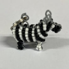 Load image into Gallery viewer, Beaded Keyring - Zebra